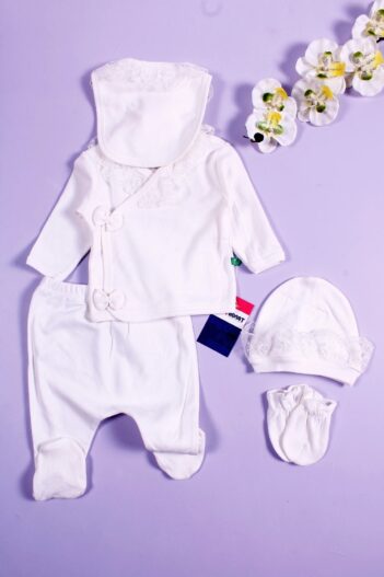 لباس خروجی بیمارستان نوزاد دخترانه  Babydonat با کد P287S1023