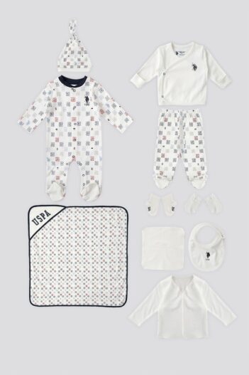 لباس خروجی بیمارستان نوزاد پسرانه رولی پولی U.S. Polo Assn. با کد USB1401-B