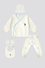 لباس خروجی بیمارستان نوزاد پسرانه رولی پولی U.S. Polo Assn. با کد USB1925-B