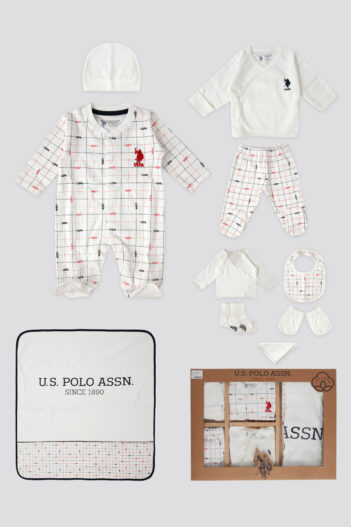لباس خروجی بیمارستان نوزاد دخترانه رولی پولی U.S. Polo Assn. با کد USB1811-B
