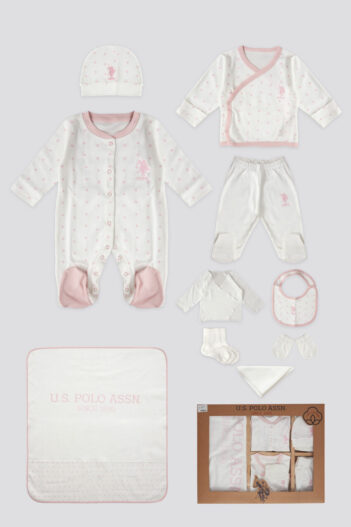 لباس خروجی بیمارستان نوزاد دخترانه رولی پولی U.S. Polo Assn. با کد USB1934-B