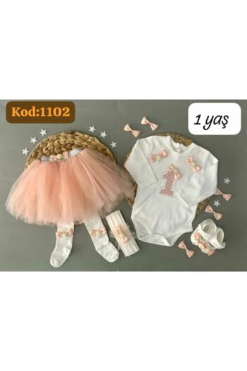 لباس نوزاد دخترانه بچه پیلکی PİLEKİ BABY با کد PBTA1101