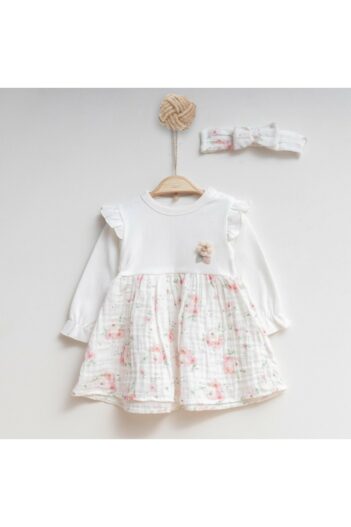 لباس نوزاد دخترانه  CFR Kids با کد MüslinElbise