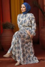 لباس بلند – لباس مجلسی زنانه نوا استایل Neva Style با کد ANT-50251