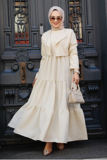 لباس بلند – لباس مجلسی زنانه نوا استایل Neva Style با کد TBL-20301