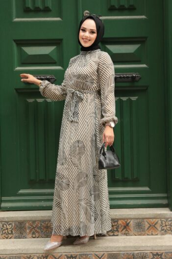 لباس بلند – لباس مجلسی زنانه نوا استایل Neva Style با کد ANT-34465