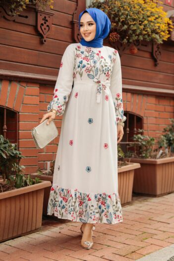 لباس بلند – لباس مجلسی زنانه نوا استایل Neva Style با کد ANT-23233