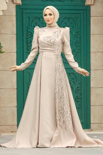 لباس بلند – لباس مجلسی زنانه نوا استایل Neva Style با کد EGS-2295