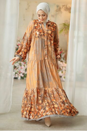 لباس بلند – لباس مجلسی زنانه نوا استایل Neva Style با کد PLL-18235