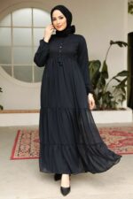 لباس بلند – لباس مجلسی زنانه نوا استایل Neva Style با کد ANT-22051