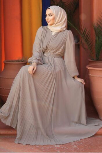 لباس بلند – لباس مجلسی زنانه نوا استایل Neva Style با کد OZD-4448