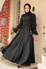 لباس بلند – لباس مجلسی زنانه نوا استایل Neva Style با کد BSL-5983