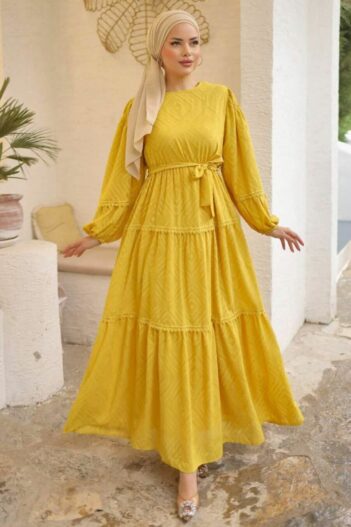 لباس بلند – لباس مجلسی زنانه نوا استایل Neva Style با کد AF-14131