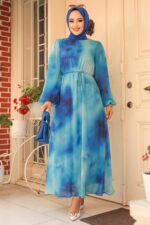 لباس بلند – لباس مجلسی زنانه نوا استایل Neva Style با کد BSL-60992
