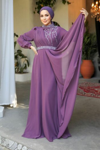 لباس بلند – لباس مجلسی زنانه نوا استایل Neva Style با کد FY-25885