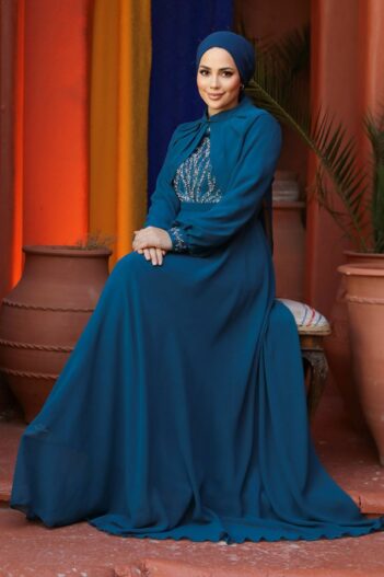 لباس بلند – لباس مجلسی زنانه نوا استایل Neva Style با کد FY-25886