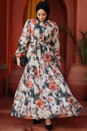 لباس بلند – لباس مجلسی زنانه نوا استایل Neva Style با کد BSL-60892