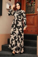 لباس بلند – لباس مجلسی زنانه نوا استایل Neva Style با کد ANT-50359