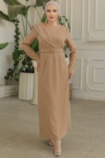 لباس بلند – لباس مجلسی زنانه نوا استایل Neva Style با کد MMR-664