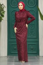 لباس بلند – لباس مجلسی زنانه نوا استایل Neva Style با کد OZD-3976