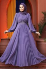 لباس بلند – لباس مجلسی زنانه نوا استایل Neva Style با کد OZD-4448