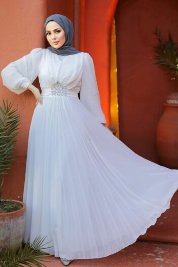 لباس بلند – لباس مجلسی زنانه نوا استایل Neva Style با کد OZD-4448