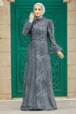 لباس بلند – لباس مجلسی زنانه نوا استایل Neva Style با کد EGS-2323