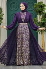 لباس بلند – لباس مجلسی زنانه نوا استایل Neva Style با کد PPL-50173