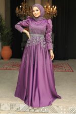 لباس بلند – لباس مجلسی زنانه نوا استایل Neva Style با کد PC-52071