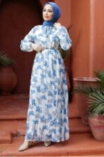 لباس بلند – لباس مجلسی زنانه نوا استایل Neva Style با کد ANT-50357