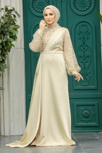 لباس بلند – لباس مجلسی زنانه نوا استایل Neva Style با کد EGS-2311