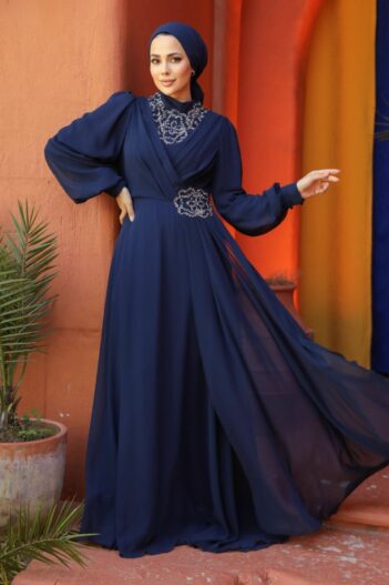 لباس بلند – لباس مجلسی زنانه نوا استایل Neva Style با کد FY-25882