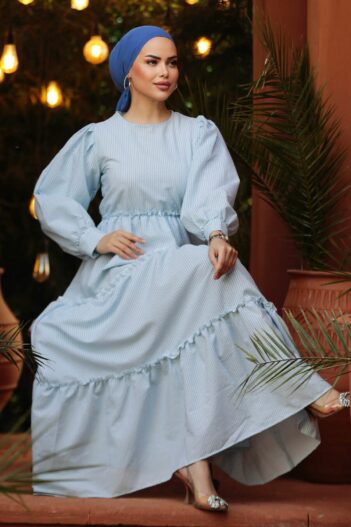 لباس بلند – لباس مجلسی زنانه نوا استایل Neva Style با کد TBL-30252