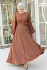 لباس بلند – لباس مجلسی زنانه نوا استایل Neva Style با کد ANT-23101