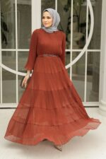 لباس بلند – لباس مجلسی زنانه نوا استایل Neva Style با کد OZD-44761