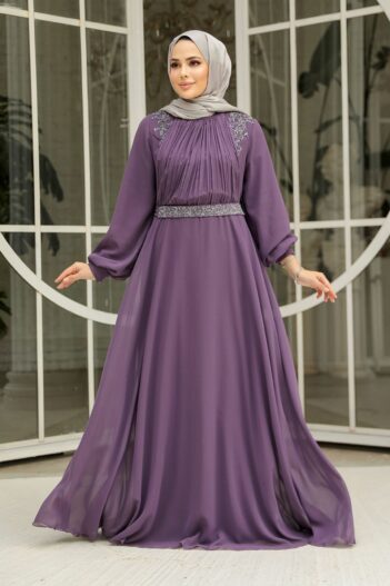 لباس بلند – لباس مجلسی زنانه نوا استایل Neva Style با کد FY-25879