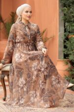 لباس بلند – لباس مجلسی زنانه نوا استایل Neva Style با کد ANT-50355