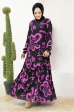 لباس بلند – لباس مجلسی زنانه نوا استایل Neva Style با کد PU-12437