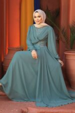 لباس بلند – لباس مجلسی زنانه نوا استایل Neva Style با کد FY-25882