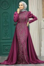 لباس بلند – لباس مجلسی زنانه نوا استایل Neva Style با کد EGS-22990