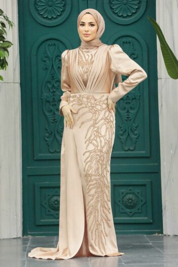 لباس بلند – لباس مجلسی زنانه نوا استایل Neva Style با کد EGS-23122