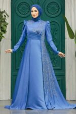 لباس بلند – لباس مجلسی زنانه نوا استایل Neva Style با کد EGS-2295