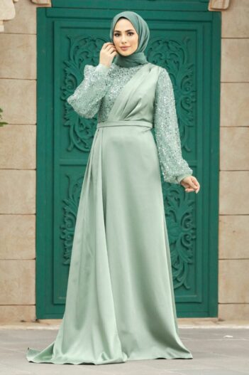 لباس بلند – لباس مجلسی زنانه نوا استایل Neva Style با کد EGS-2311