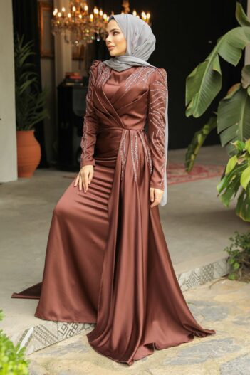 لباس بلند – لباس مجلسی زنانه نوا استایل Neva Style با کد OZD-43381