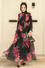 لباس بلند – لباس مجلسی زنانه نوا استایل Neva Style با کد ANT-34466