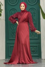 لباس بلند – لباس مجلسی زنانه نوا استایل Neva Style با کد EGS-2311