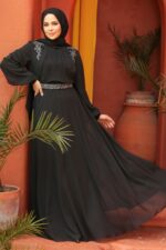 لباس بلند – لباس مجلسی زنانه نوا استایل Neva Style با کد FY-25879