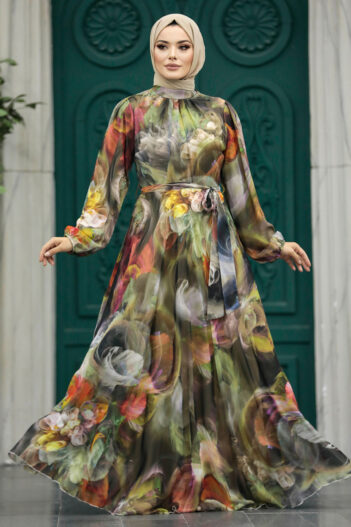 لباس بلند – لباس مجلسی زنانه نوا استایل Neva Style با کد LVD-30058