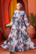 لباس بلند – لباس مجلسی زنانه نوا استایل Neva Style با کد LVD-33095