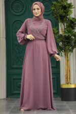 لباس بلند – لباس مجلسی زنانه نوا استایل Neva Style با کد PPL-22153